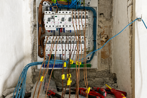 Okablowanie rozdzielnicy elektrycznej